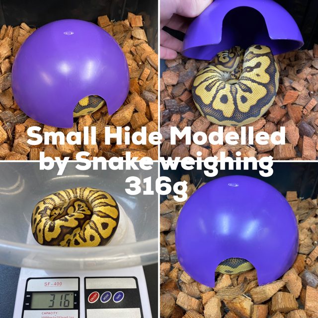 Round Plastic Reptile Hides - Living Art Ball Pythons