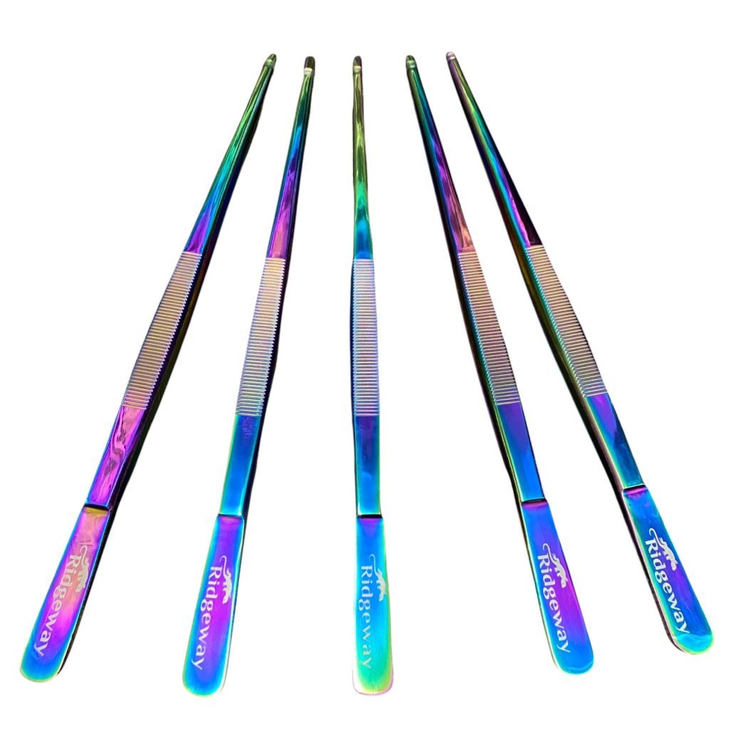 Ridgeway Holographic Reptile Feeding Tweezers – 12" Ridgeway Holographic Reptile Feeding Tweezers – 12"