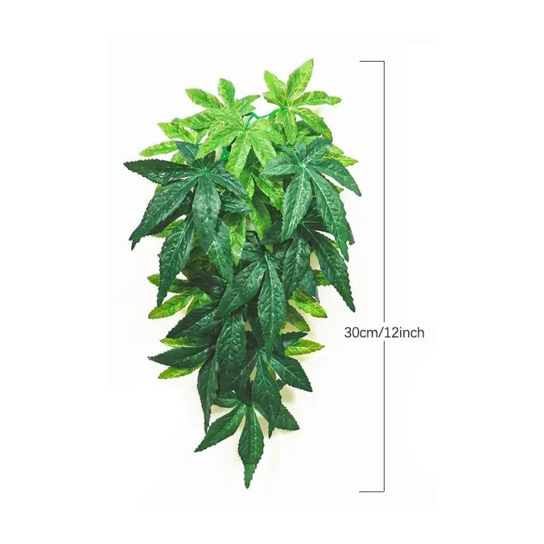 HerpXotics Artificial Abutilon Plant – Reptile Vivarium Hanging Vine (30–50cm)