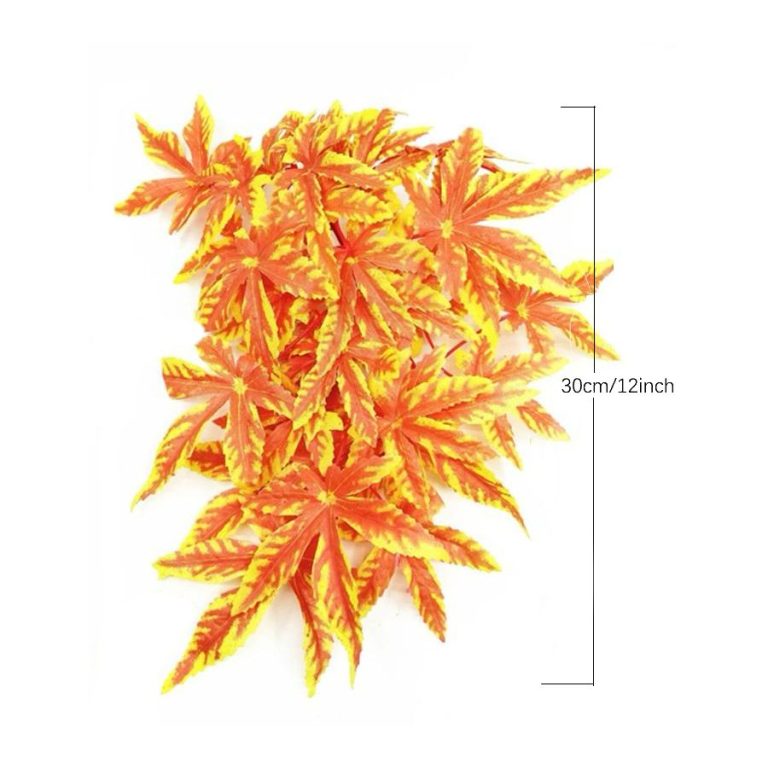 HerpXotics Artificial Hanging Plant – Orange Reptile Vivarium Vine (30cm)