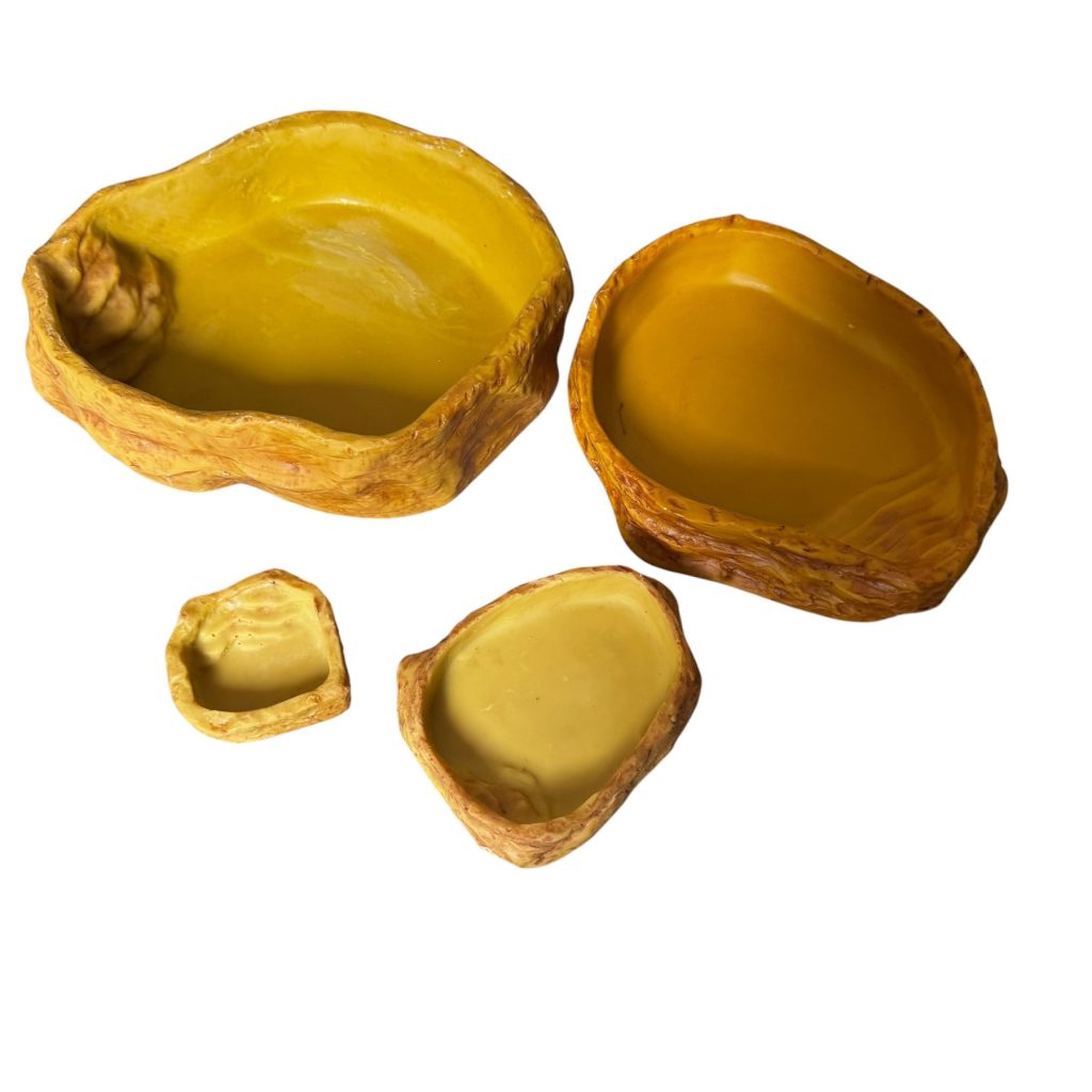 HabiStat Sandstone Water Dish – Heavy Reptile Water Bowl (4 Sizes)