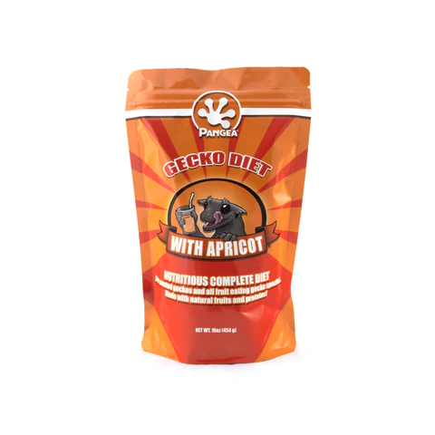 Pangea Gecko Diet with Apricot – Complete Crested Gecko Food (2oz, 8oz, 16oz)