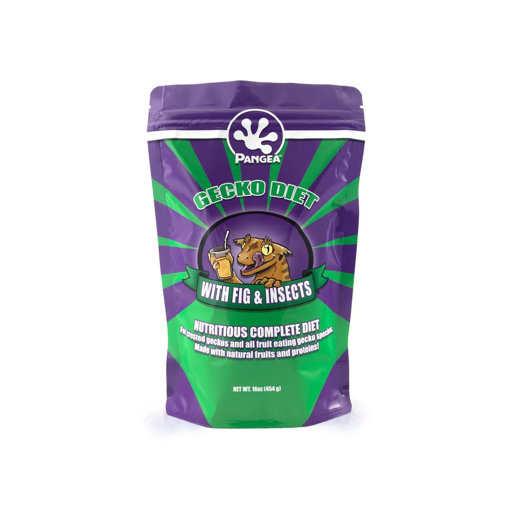 Pangea Gecko Diet Fig & Insects – Banana-Free Complete Gecko Food (2oz, 8oz, 16oz)
