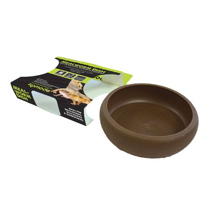 Komodo Mealworm Dish – Escape-Proof Worm Bowl for Reptiles