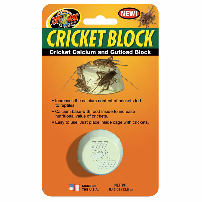 Zoo Med Cricket Block – Calcium Gut Load for Crickets