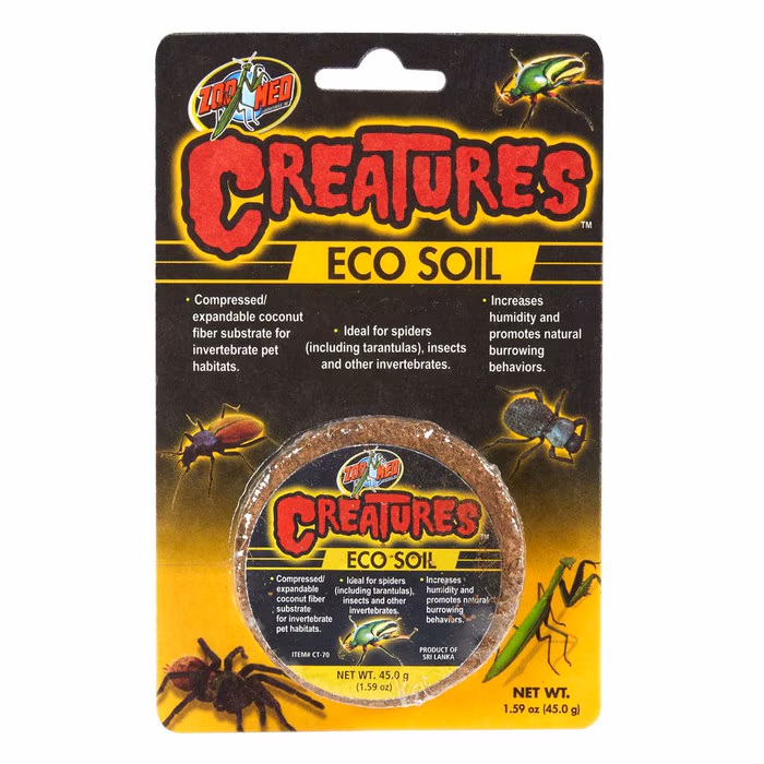 Zoo Med Creatures Eco Soil Substrate – Expandable Coconut Fibre Block