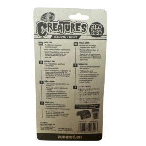 Zoo Med Creatures Plastic Feeding Tweezers – Glow in the Dark (6")