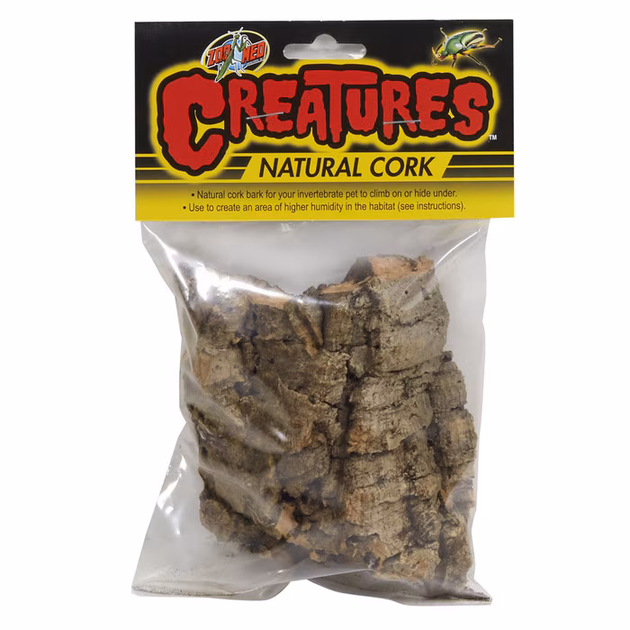 Zoo Med Creatures Natural Cork Bark – Invertebrate Habitat Décor