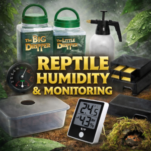 reptile humidity and monitoring Acrylic Arboreal Invertebrate Enclosure 75x75x150mm – Magnetic Door Terrarium