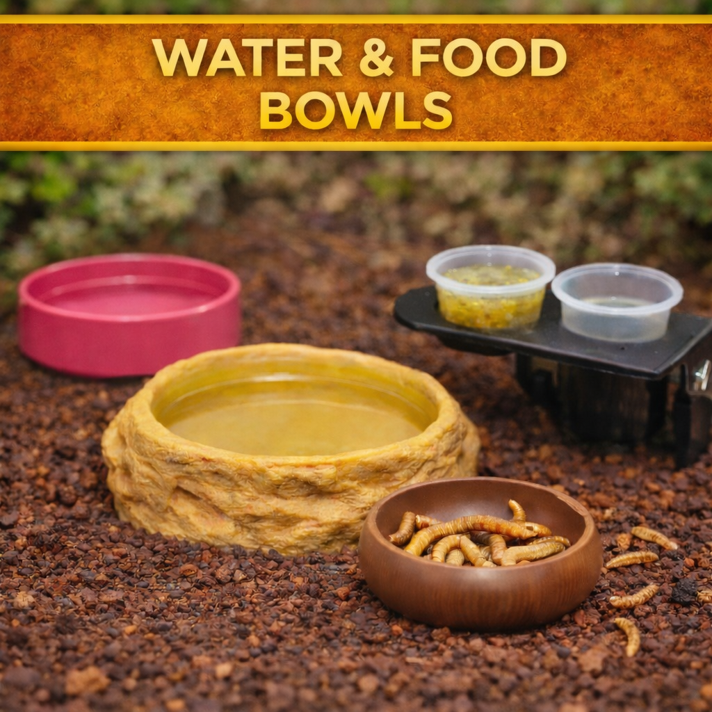Reptile Water and Food Bowls