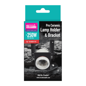 Arcadia Pro Ceramic Lamp Holder & Bracket – Vivarium Heat Lamp Fixture up to 250W