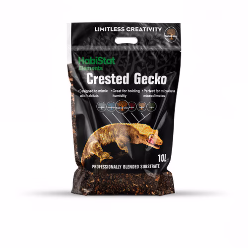 HabiStat Crested Gecko Substrate 10L – Bioactive Rainforest Vivarium Bedding