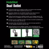 DualOutlet4 HABISTAT HUMIDIFIER DUAL OUTLET KIT FOR REPTILE HUMIDIFIER – SPLITS MIST TO TWO ENCLOSURES